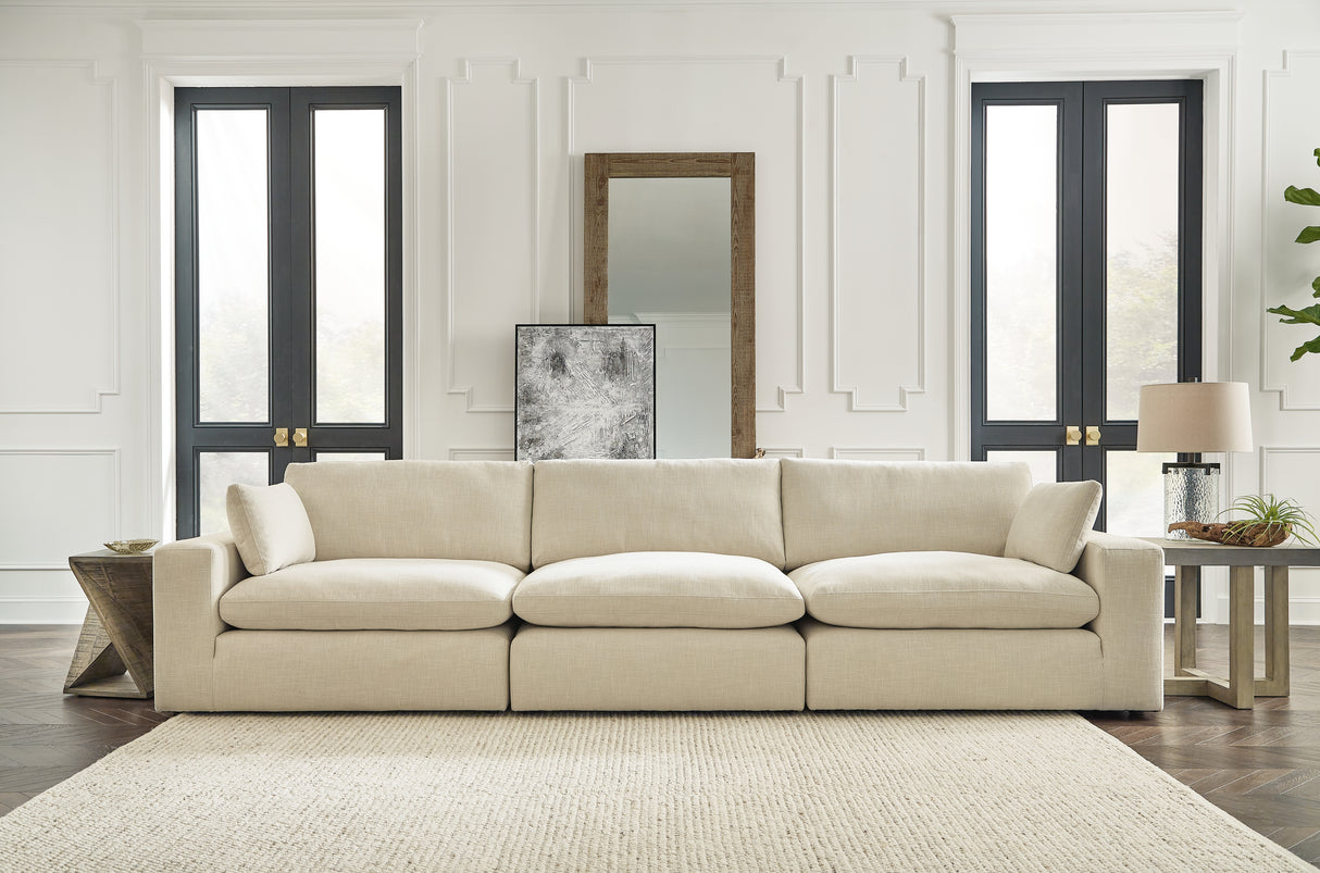 Nashville Furniture Outlets - Ashley Furniture - Elyza Sectional - RAF 3-Piece Sectional Sofa / Linen - 10006S2