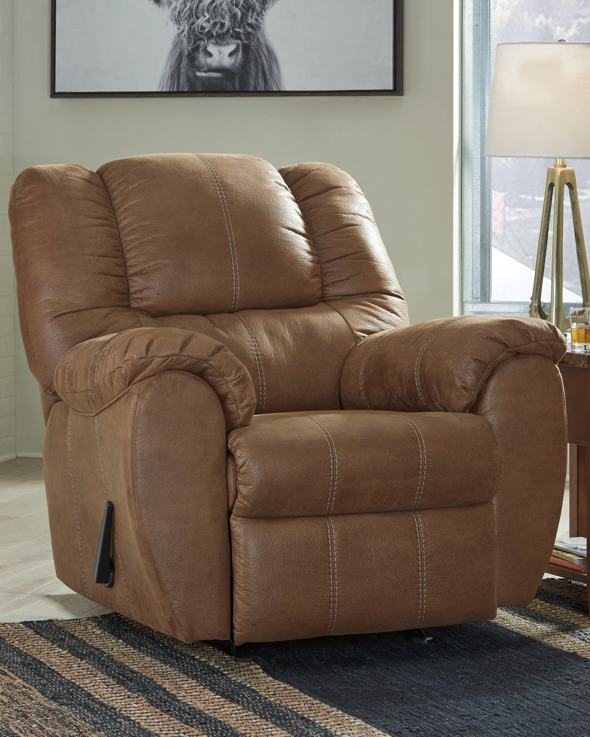 Nashville Furniture Outlets - Ashley Furniture - McGann Living Room - Rocker Recliner / Saddle - 1030225