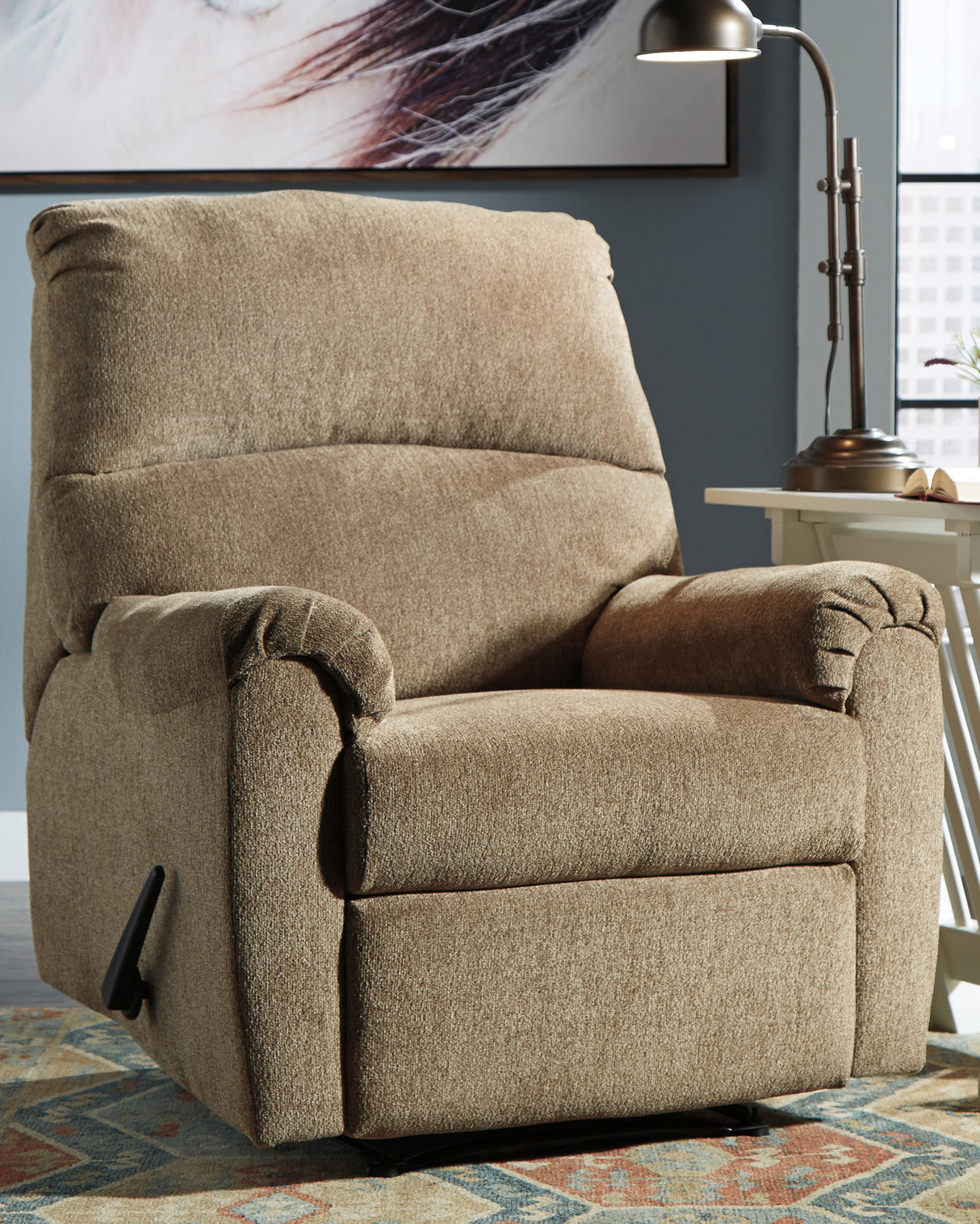Nashville Furniture Outlets - Ashley Furniture - Nerviano Living Room - Zero Wall Recliner / Mocha - 1080129