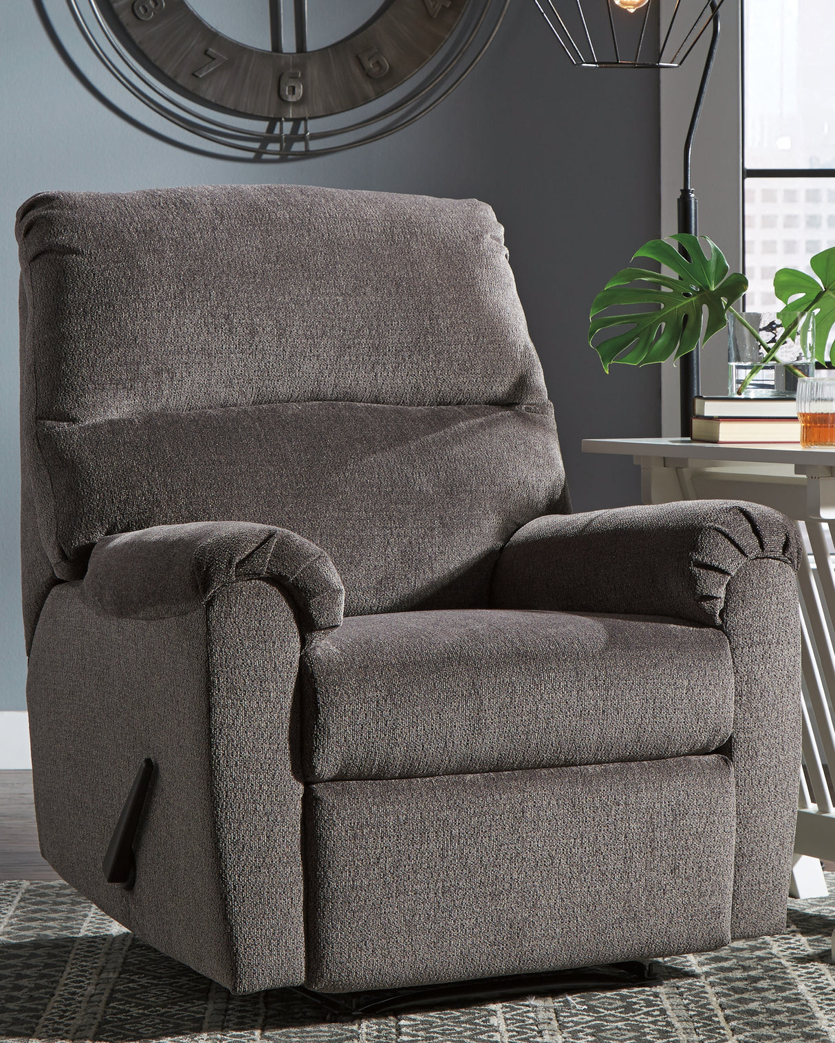 Nashville Furniture Outlets - Ashley Furniture - Nerviano Living Room - Zero Wall Recliner / Gray - 1080329