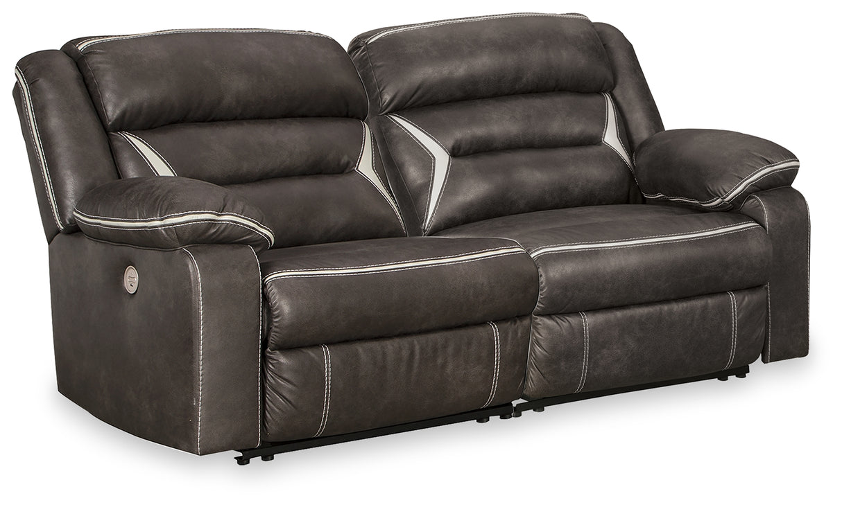 Nashville Furniture Outlets - Ashley Furniture - Kincord Sectional - 2-Piece Power Reclining Sectional Loveseat / Midnight - 13104S7