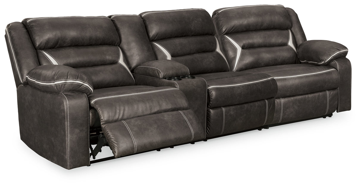 Nashville Furniture Outlets - Ashley Furniture - Kincord Sectional - 2-Piece Power Reclining Sectional Sofa / Midnight - 13104S2