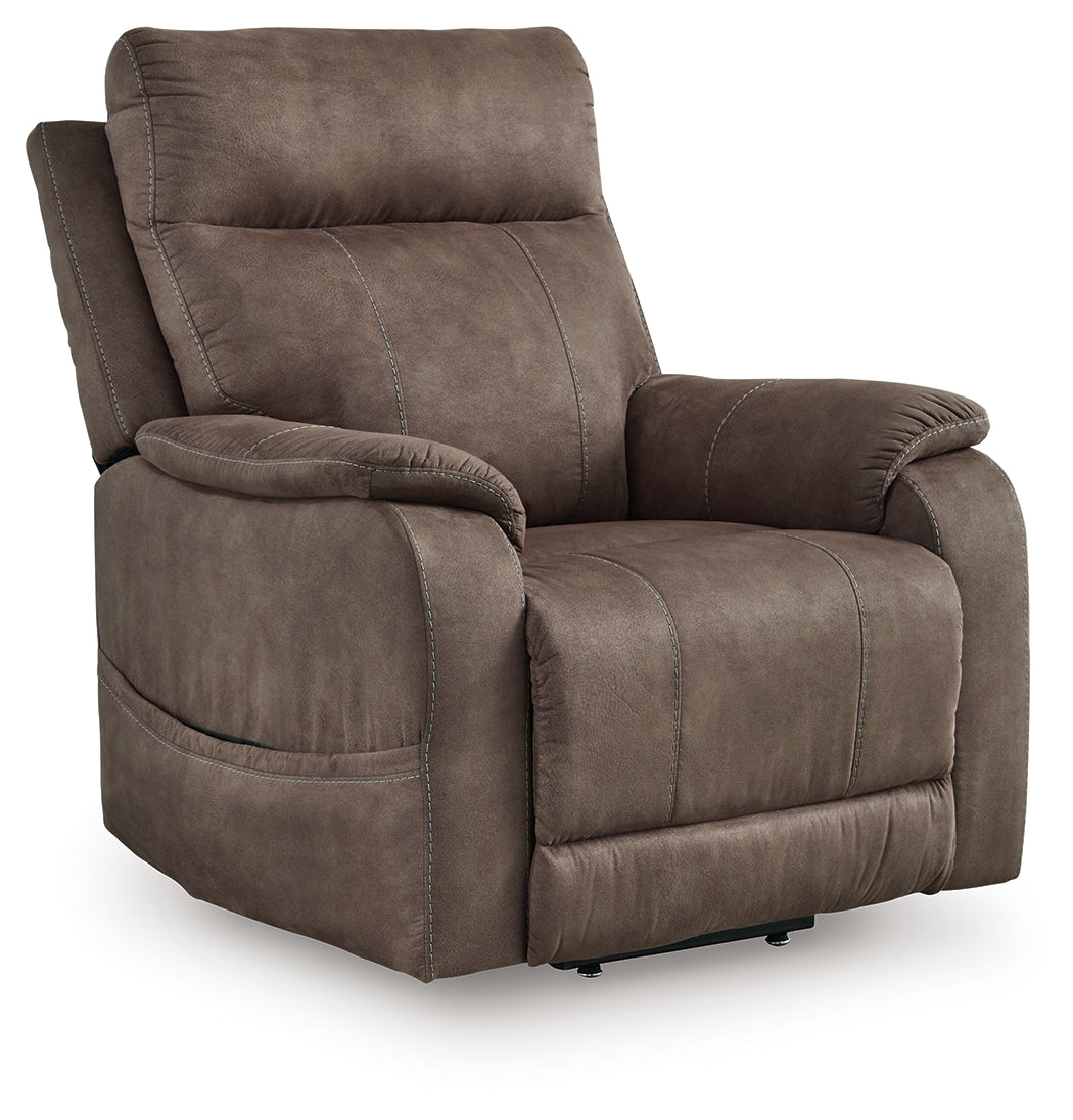 Nashville Furniture Outlets - Ashley Furniture - Crestmeade Living Room - Power Lift Recliner / Fossil - 1350312