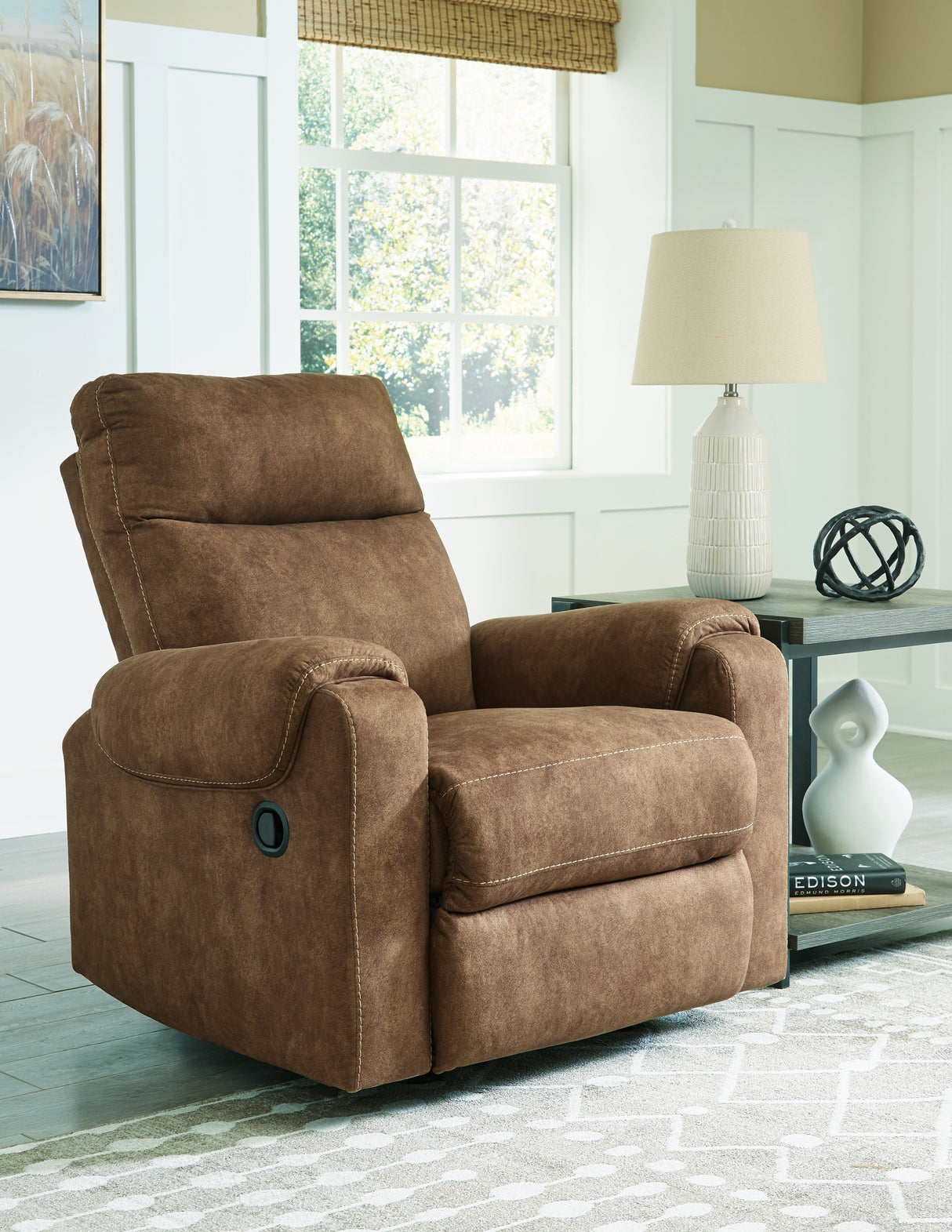 Nashville Furniture Outlets - Ashley Furniture - Edenwold Living Room - Rocker Recliner / Brindle - 1380525