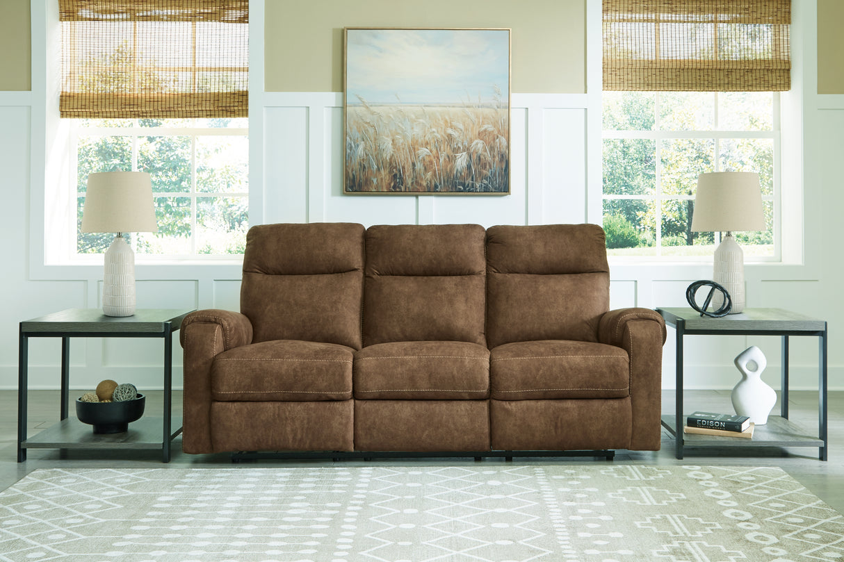 Nashville Furniture Outlets - Ashley Furniture - Edenwold Living Room - Reclining Sofa / Brindle - 1380588
