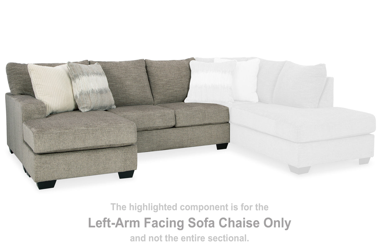 Nashville Furniture Outlets - Ashley Furniture - Creswell Sectional - LAF Sofa Chaise / Stone - 1530502