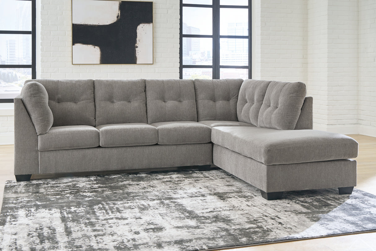 Nashville Furniture Outlets - Ashley Furniture - Lanelly Sectional - LAF 2-Piece Sectional with Chaise / Alloy - 17504S1