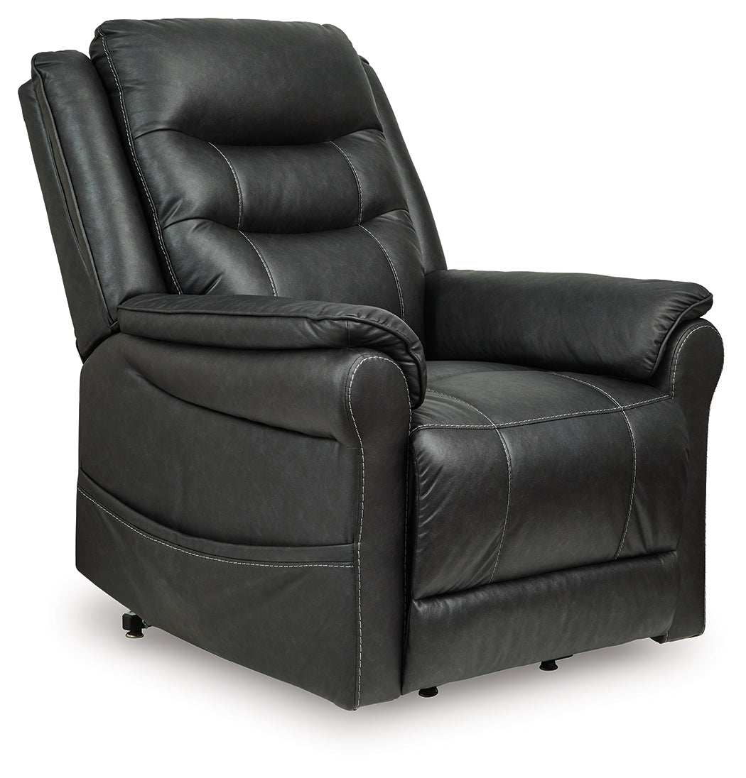 Nashville Furniture Outlets - Ashley Furniture - Oatman Living Room - Power Lift Recliner / Umber - 1800412