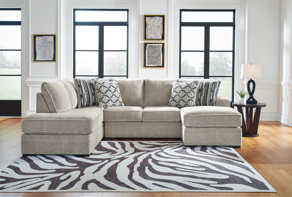 Nashville Furniture Outlets - Ashley Furniture - Calnita Sectional - LAF 2-Piece Sectional with Chaise / Sisal - 20502S1