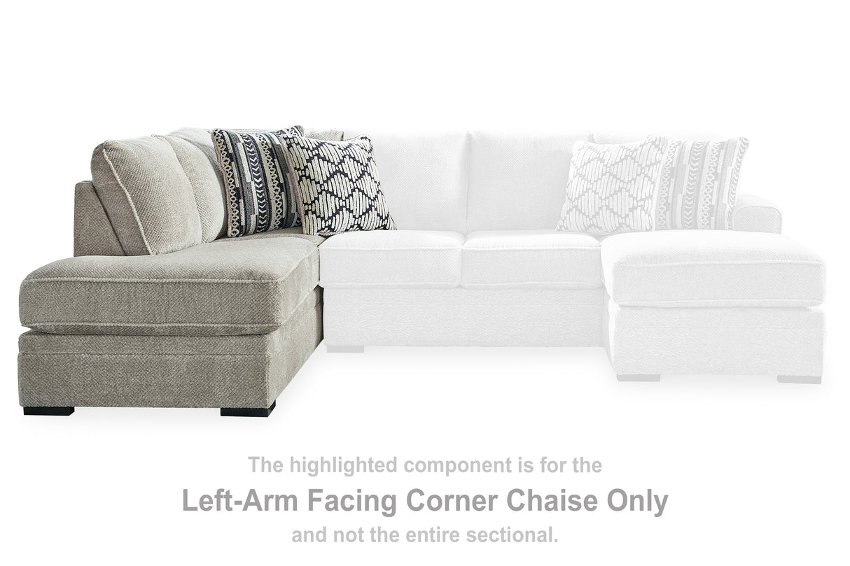 Nashville Furniture Outlets - Ashley Furniture - Calnita Sectional - LAF Corner Chaise / Sisal - 2050216