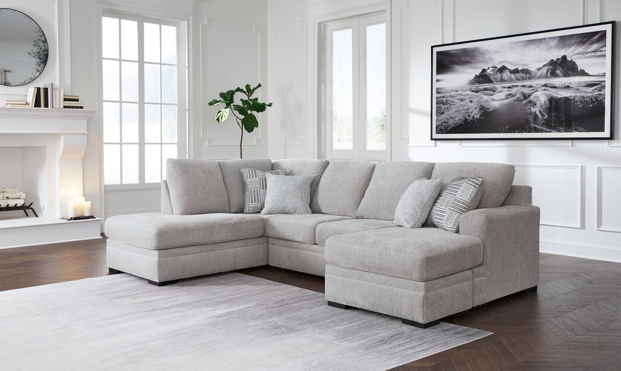 Nashville Furniture Outlets - Ashley Furniture - Gabyleigh Sectional - RAF 2-Piece Sectional with Chaise / Nickel - 20904S2