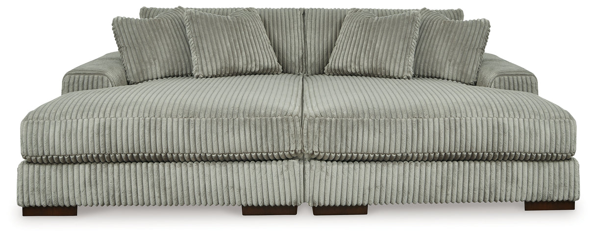 Nashville Furniture Outlets - Ashley Furniture - Lindyn Sectional - RAF Super Chaise / Fog - 21105S11