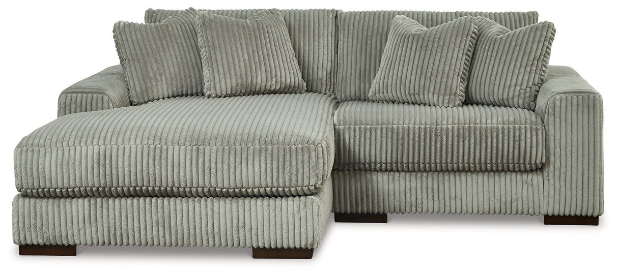 Nashville Furniture Outlets - Ashley Furniture - Lindyn Sectional - RAF 2-Piece Sectional with Chaise / Fog - 21105S3