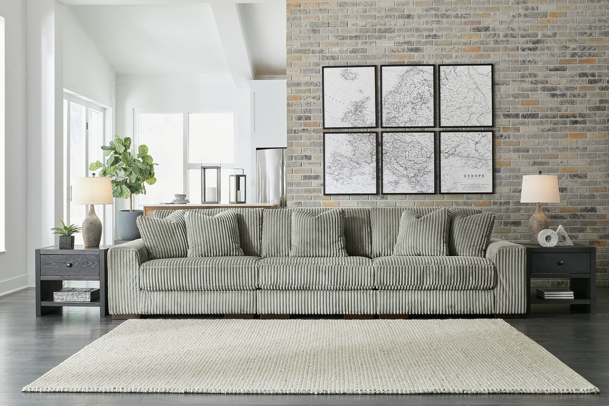Nashville Furniture Outlets - Ashley Furniture - Lindyn Sectional - RAF 3-Piece Sectional Sofa / Fog - 21105S14