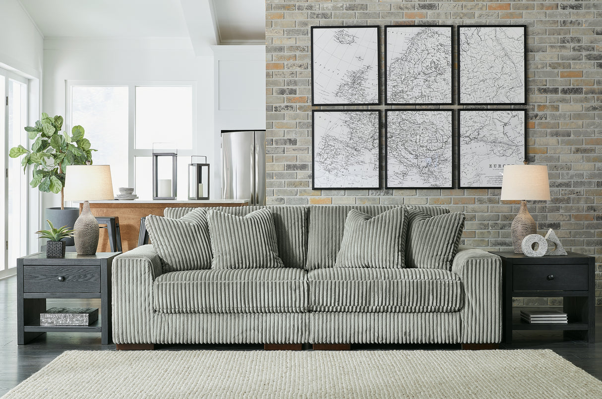 Nashville Furniture Outlets - Ashley Furniture - Lindyn Sectional - RAF 2-Piece Sectional Sofa / Fog - 21105S1