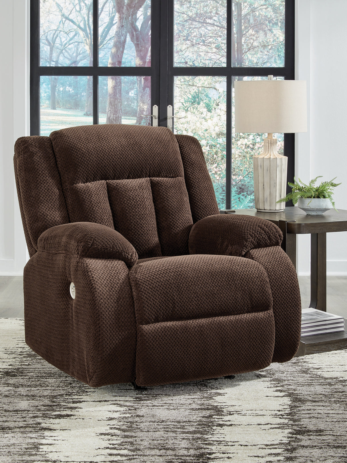Nashville Furniture Outlets - Ashley Furniture - Observation Living Room - Power Rocker Recliner / Chocolate - PC2140698