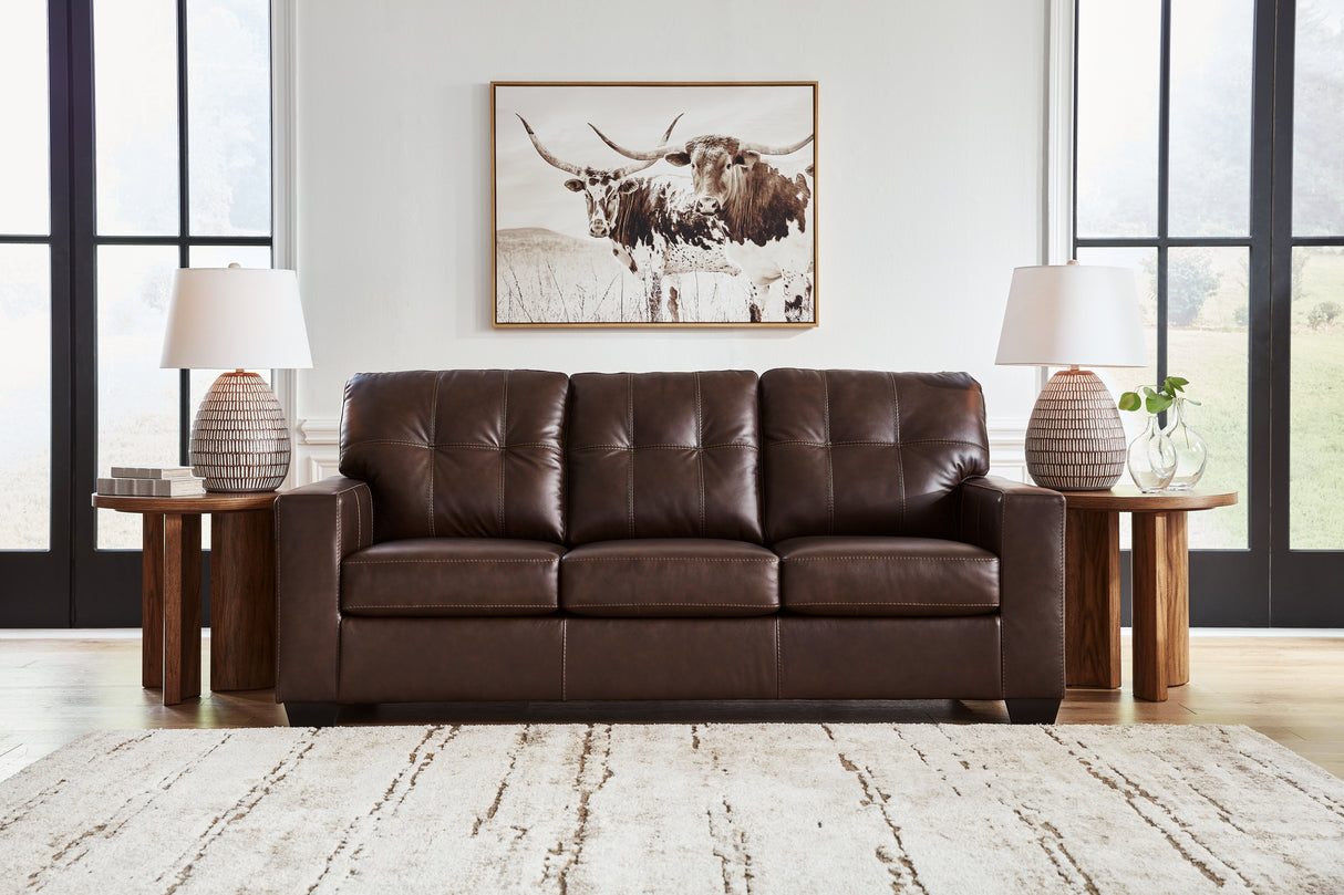 Nashville Furniture Outlets - Ashley Furniture - Santorine Living Room - Sofa / Dark Brown - 2170638