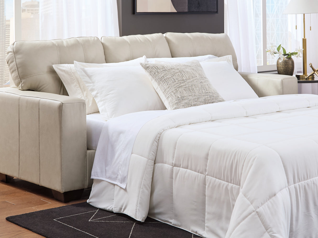 Nashville Furniture Outlets - Ashley Furniture - Santorine Living Room - Queen Sofa Sleeper / Bone - 2170839