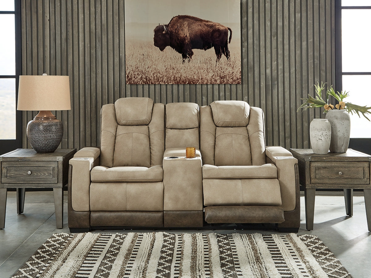 Nashville Furniture Outlets - Ashley Furniture - Next-Gen DuraPella Living Room - PWR REC Loveseat/CON/ADJ HDRST / Sand - 2200318