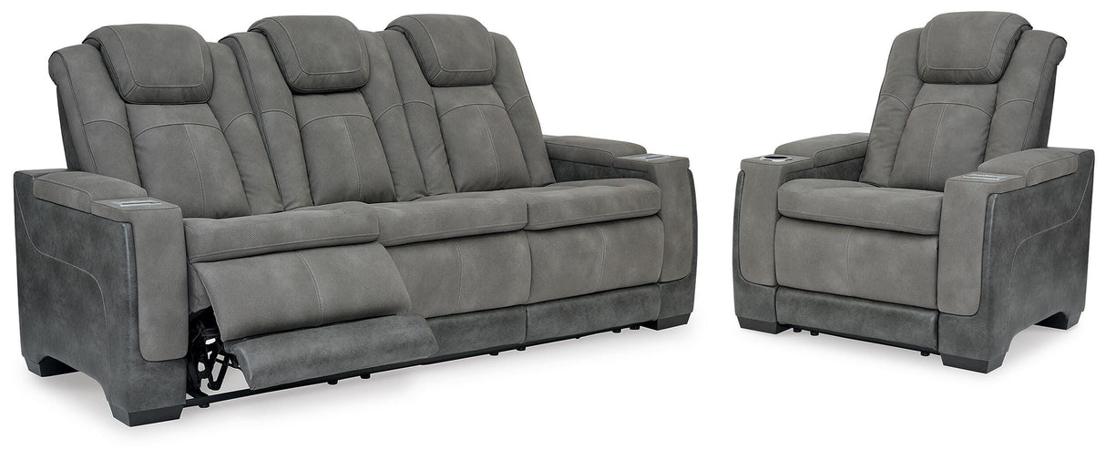 Nashville Furniture Outlets - Ashley Furniture - Next-Gen Durapella Power Reclining Sofa and Power Recliner - Power Reclining Sofa and Power Recliner - 22004U3