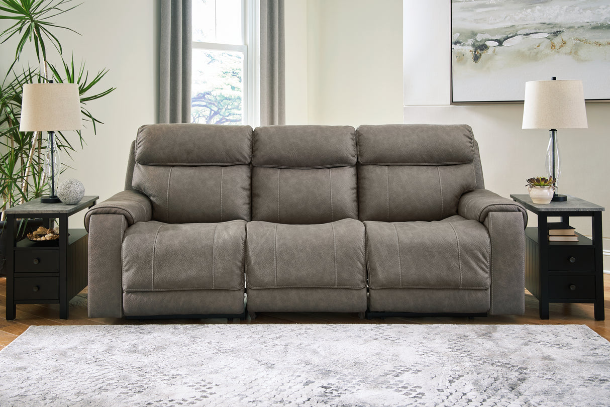 Nashville Furniture Outlets - Ashley Furniture - Starbot Sectional - 3-Piece Power Reclining Sectional Sofa / Fossil - 23501S3