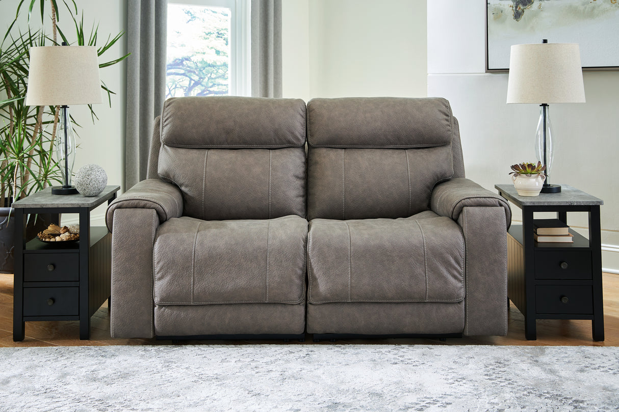 Nashville Furniture Outlets - Ashley Furniture - Starbot Sectional - 2-Piece Power Reclining Sectional Loveseat / Fossil - 23501S1