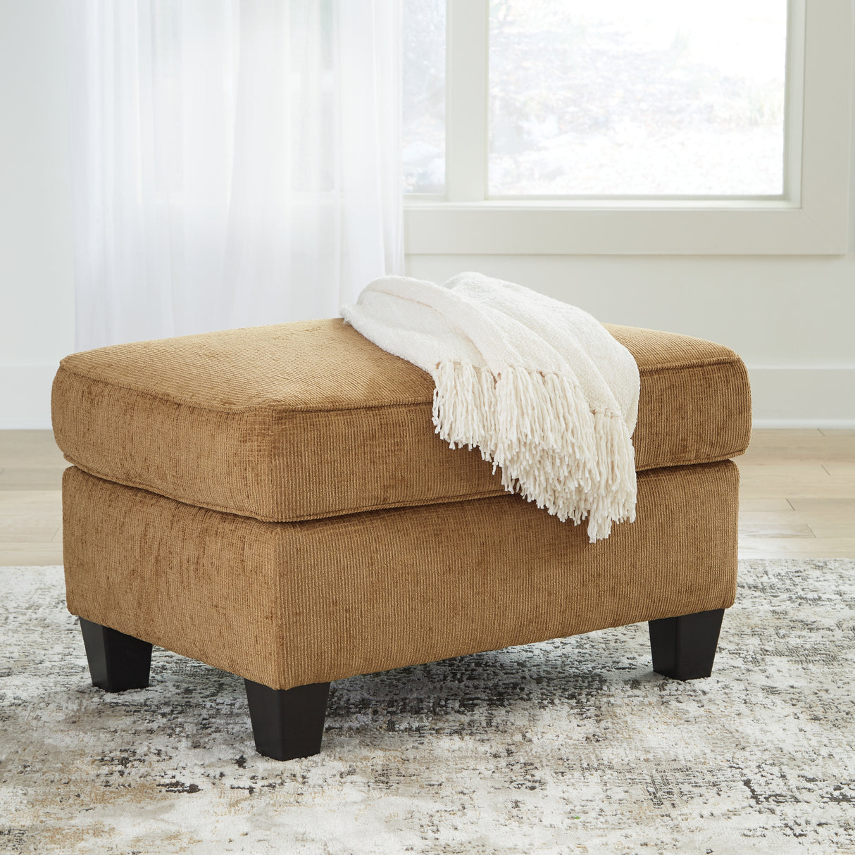 Nashville Furniture Outlets - Ashley Furniture - Erinslane Living Room - Ottoman / Honey - 2520714