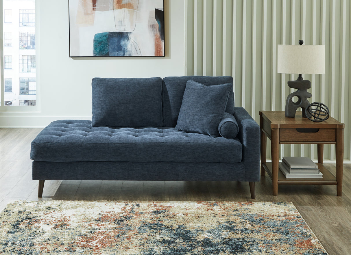 Nashville Furniture Outlets - Ashley Furniture - Bixler Living Room - RAF Corner Chaise / Navy - 2610617