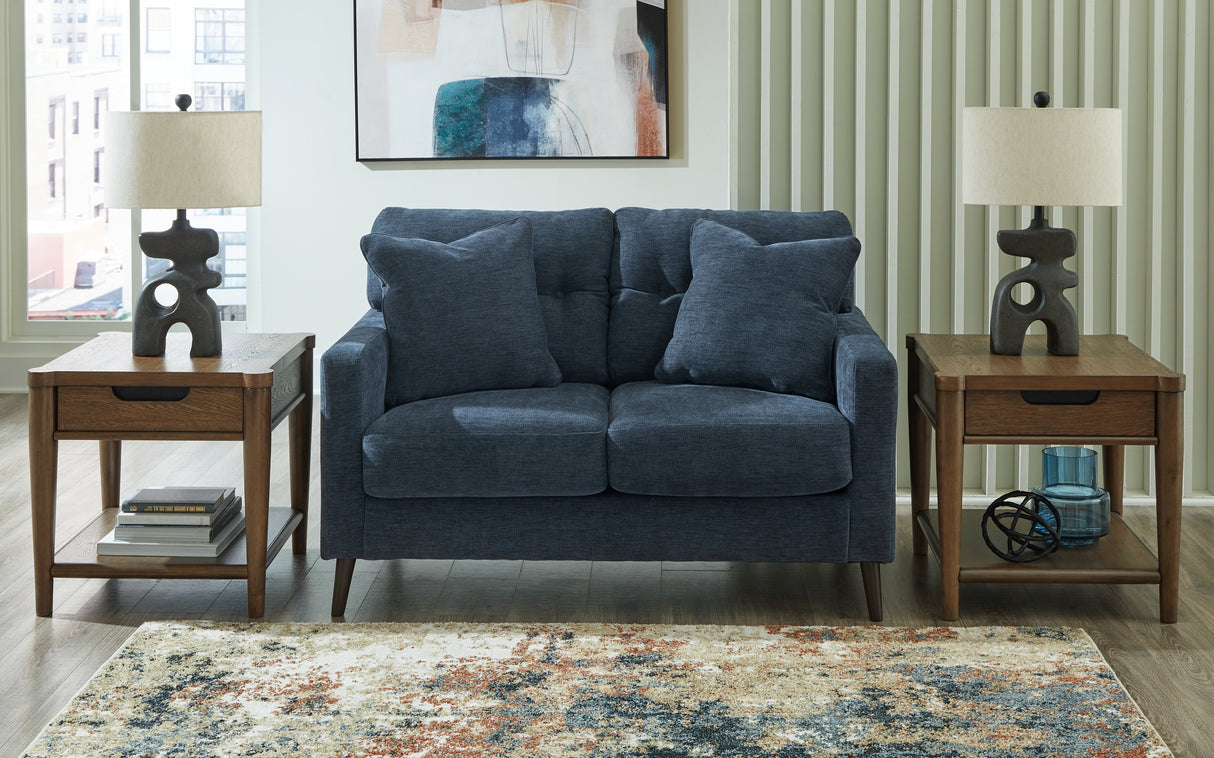 Nashville Furniture Outlets - Ashley Furniture - Bixler Living Room - Loveseat / Navy - 2610635