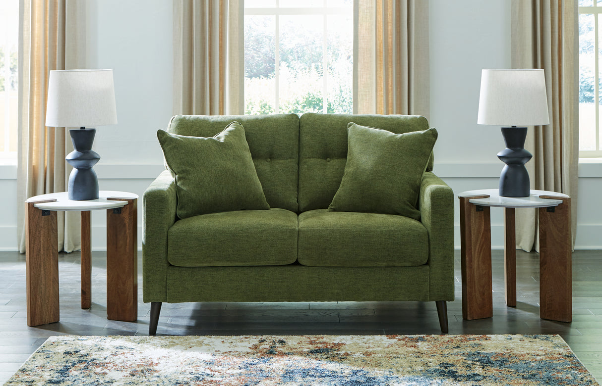 Nashville Furniture Outlets - Ashley Furniture - Bixler Living Room - Loveseat / Olive - 2610735