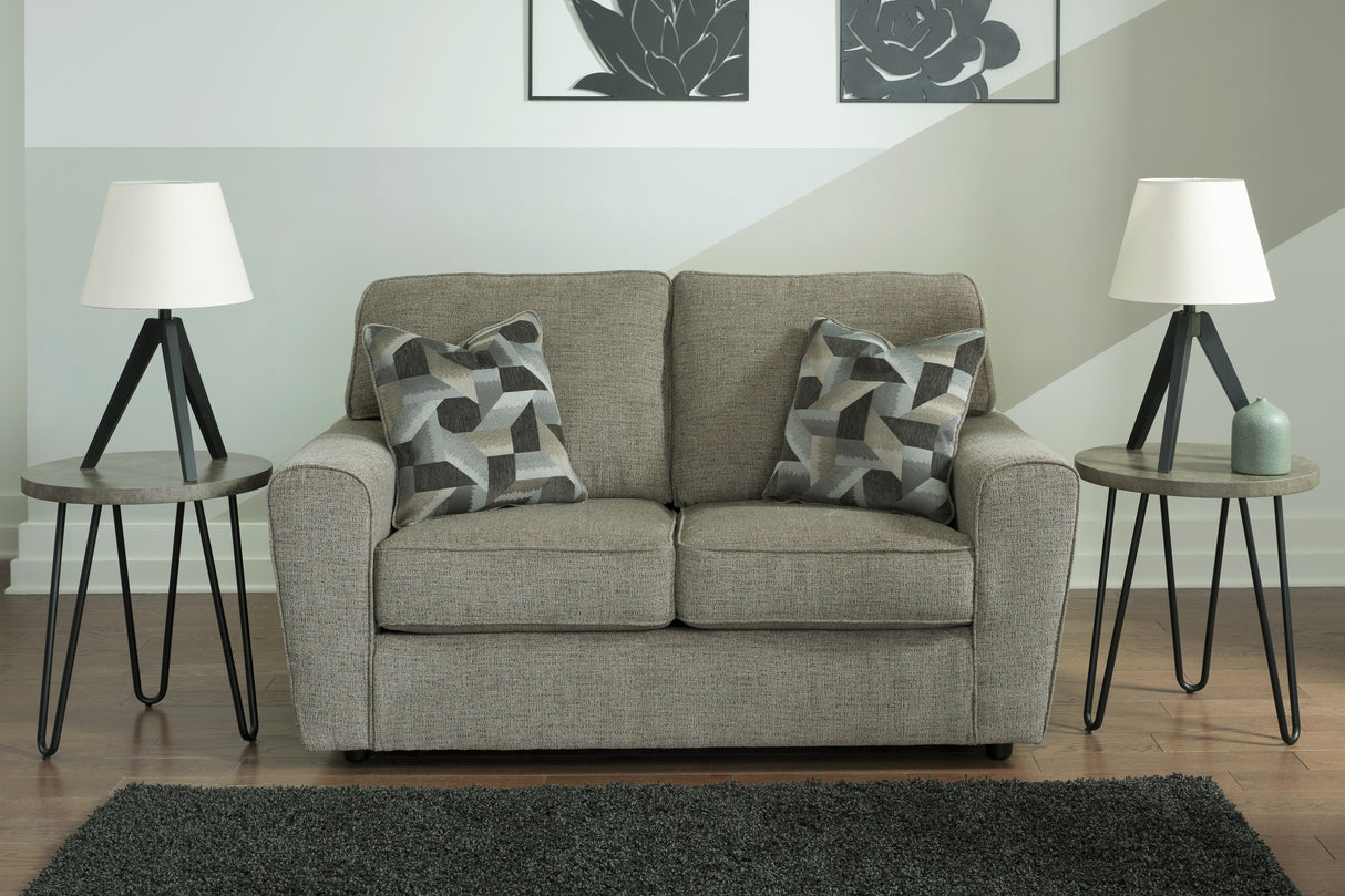 Nashville Furniture Outlets - Ashley Furniture - Cascilla Living Room - Loveseat / Pewter - 2680535