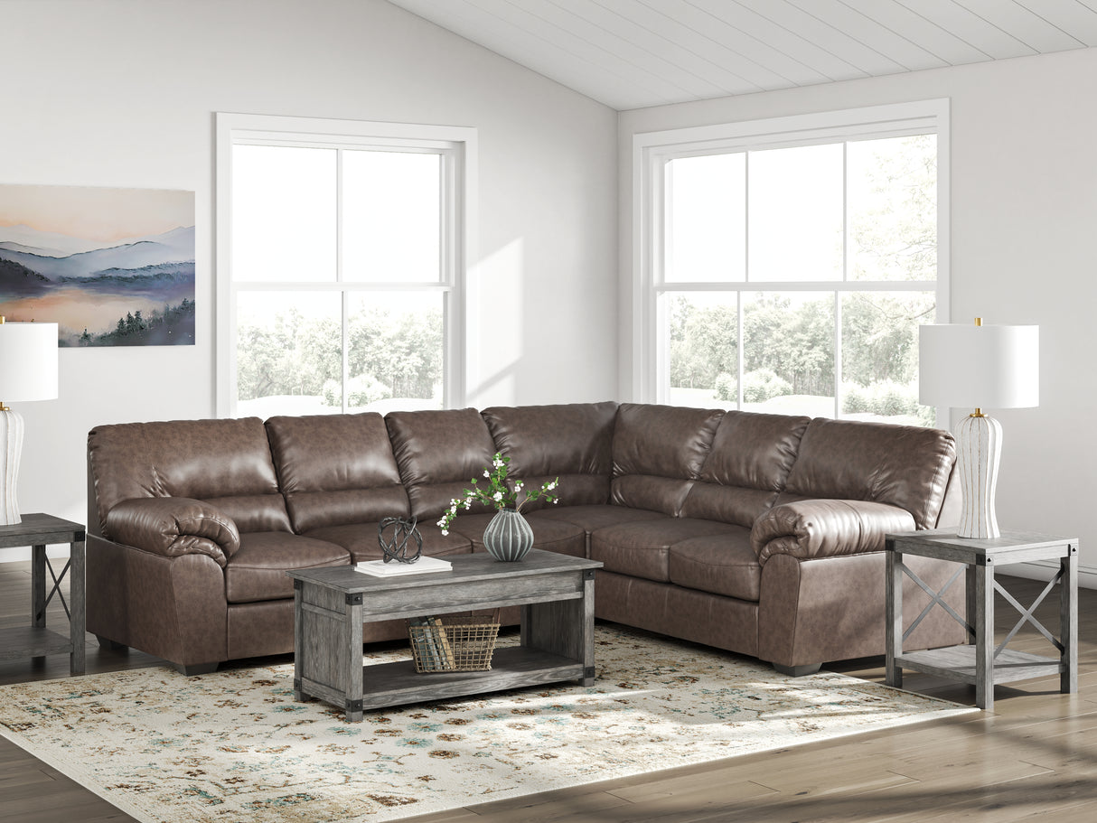 Nashville Furniture Outlets - Ashley Furniture - WillowBend Sectional - RAF 3-Piece Sectional / Umber - PC27705S3