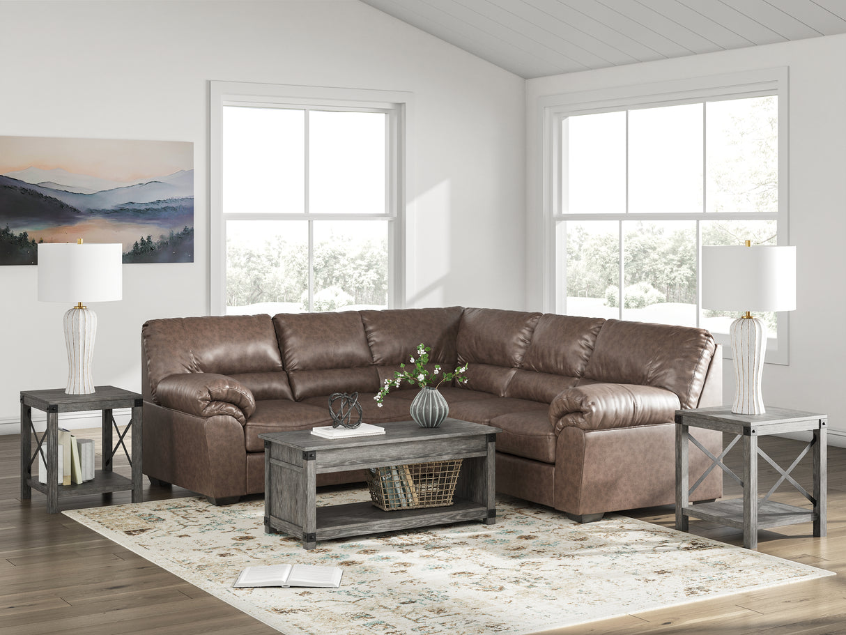 Nashville Furniture Outlets - Ashley Furniture - WillowBend Sectional - RAF 2-Piece Sectional / Umber - PC27705S1