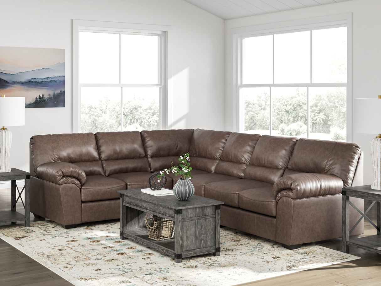 Nashville Furniture Outlets - Ashley Furniture - WillowBend Sectional - LAF 3-Piece Sectional / Umber - PC27705S4