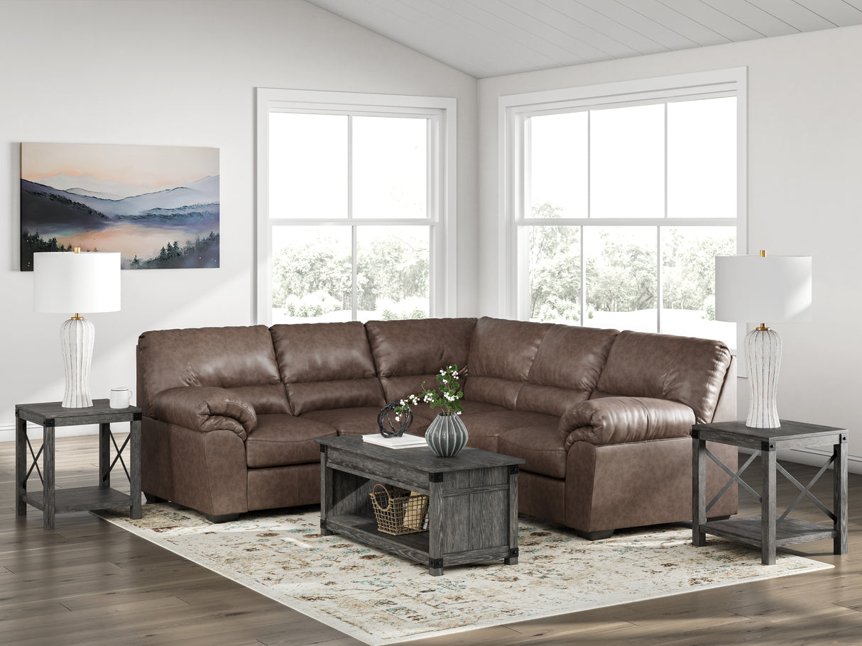 Nashville Furniture Outlets - Ashley Furniture - WillowBend Sectional - LAF 2-Piece Sectional / Umber - PC27705S2