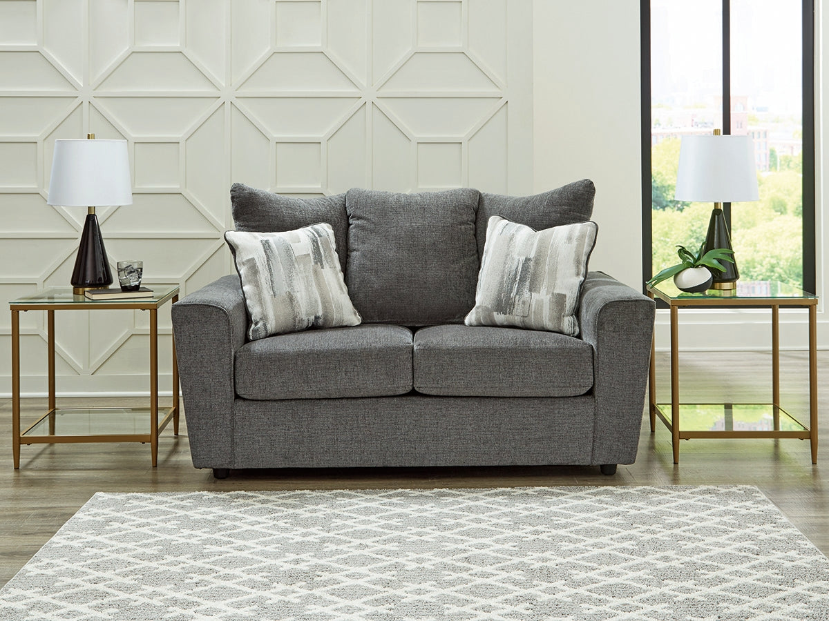 Nashville Furniture Outlets - Ashley Furniture - Stairatt Living Room - Loveseat / Gravel - 2850235