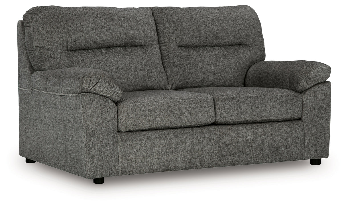 Nashville Furniture Outlets - Ashley Furniture - Bindura Living Room - Loveseat / Mineral - 3030535