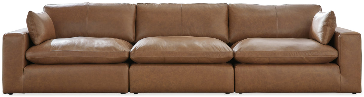 Nashville Furniture Outlets - Ashley Furniture - Emilia Sectional - RAF 3-Piece Sectional Sofa / Caramel - 30901S2