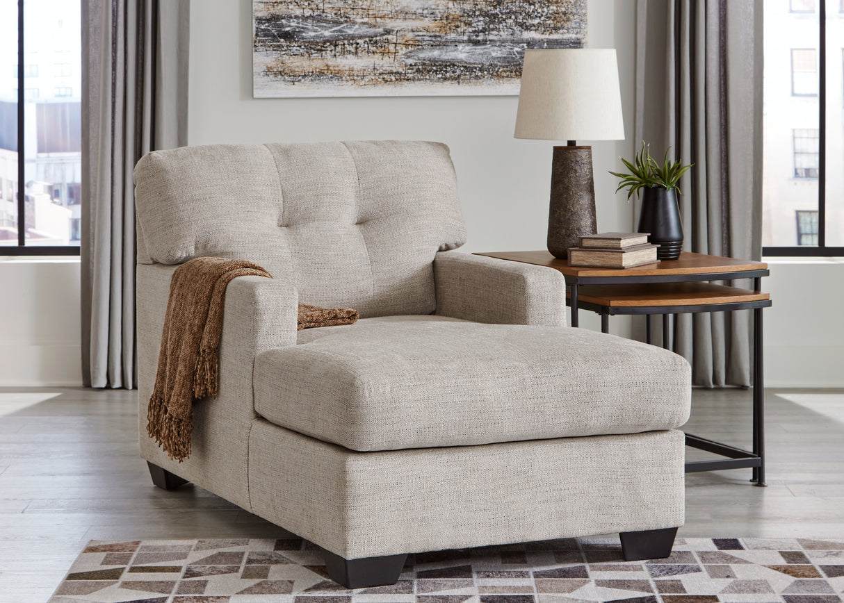 Nashville Furniture Outlets - Ashley Furniture - Mahoney Living Room - Chaise / Pebble - 3100415