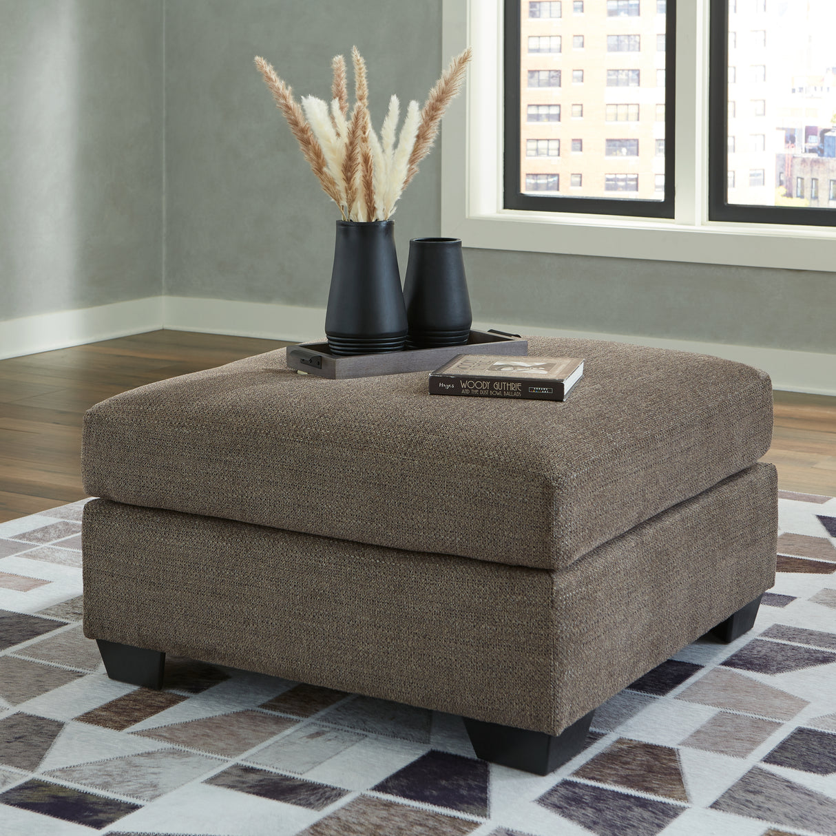 Nashville Furniture Outlets - Ashley Furniture - Mahoney Living Room - Oversized Accent Ottoman / Chocolate - 3100508