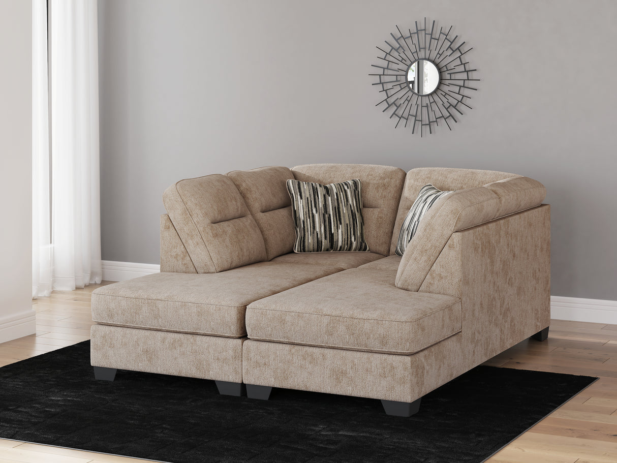 Nashville Furniture Outlets - Ashley Furniture - Olten Sectional - RAF 2-Piece Super Chaise / Mocha - 31304S3