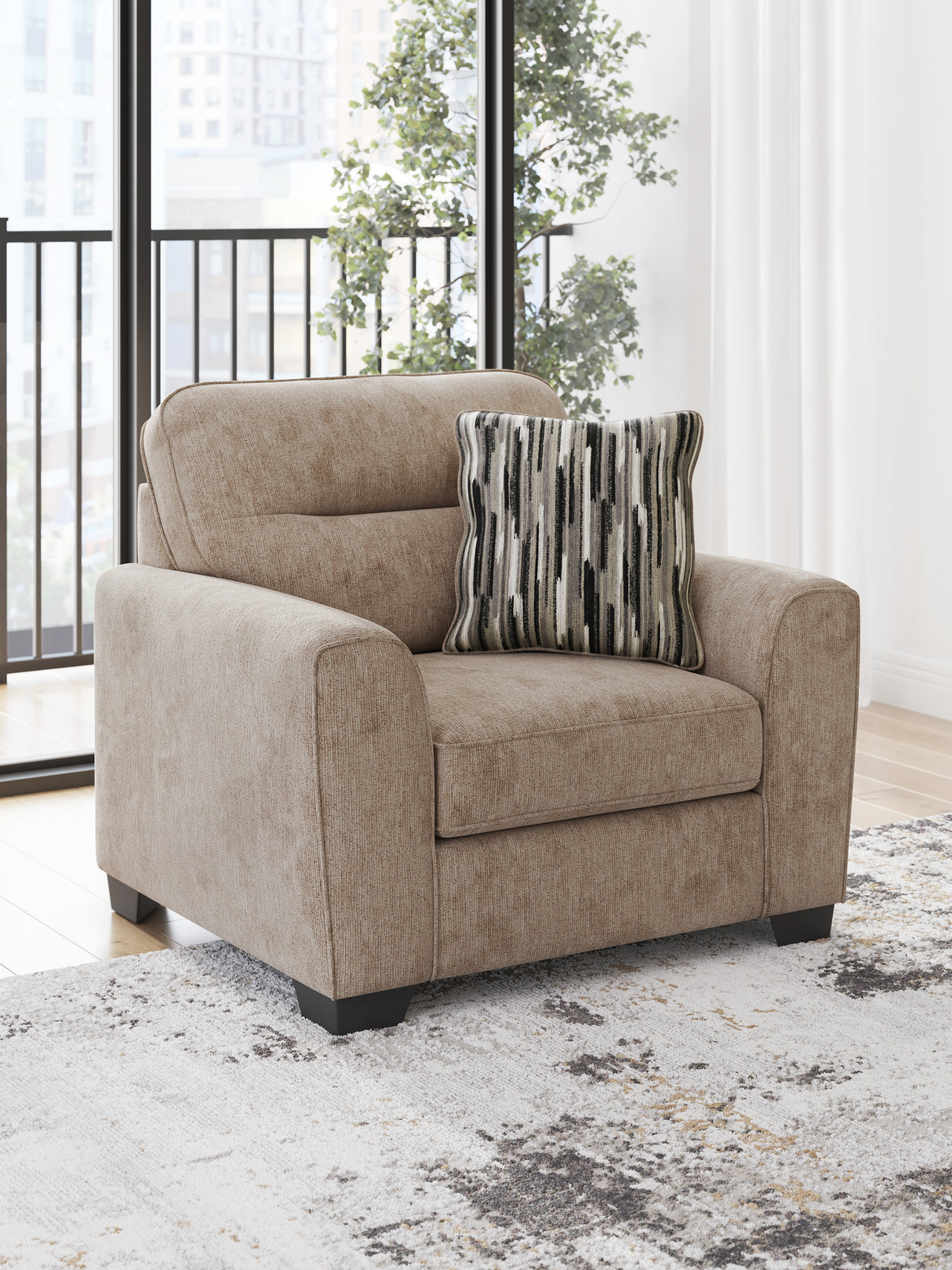 Nashville Furniture Outlets - Ashley Furniture - Olten Living Room - Chair and a Half / Mocha - 3130423