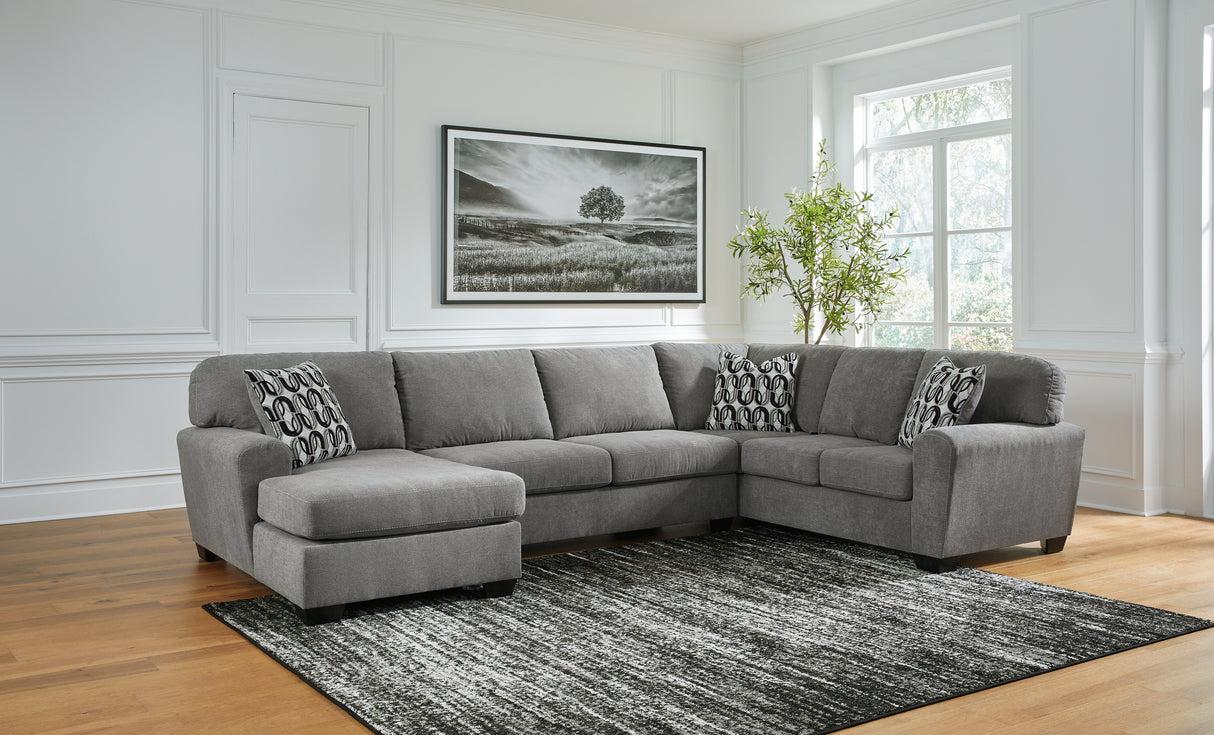 Nashville Furniture Outlets - Ashley Furniture - Birkdale Court Sectional - RAF 3-Piece Sectional with Chaise / Gray - 32402S1