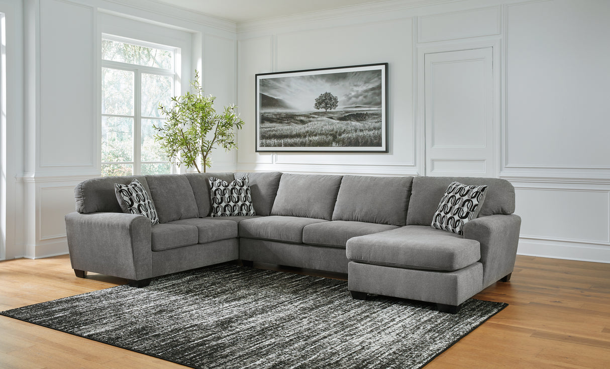 Nashville Furniture Outlets - Ashley Furniture - Birkdale Court Sectional - RAF 3-Piece Sectional / Gray - 32402S3