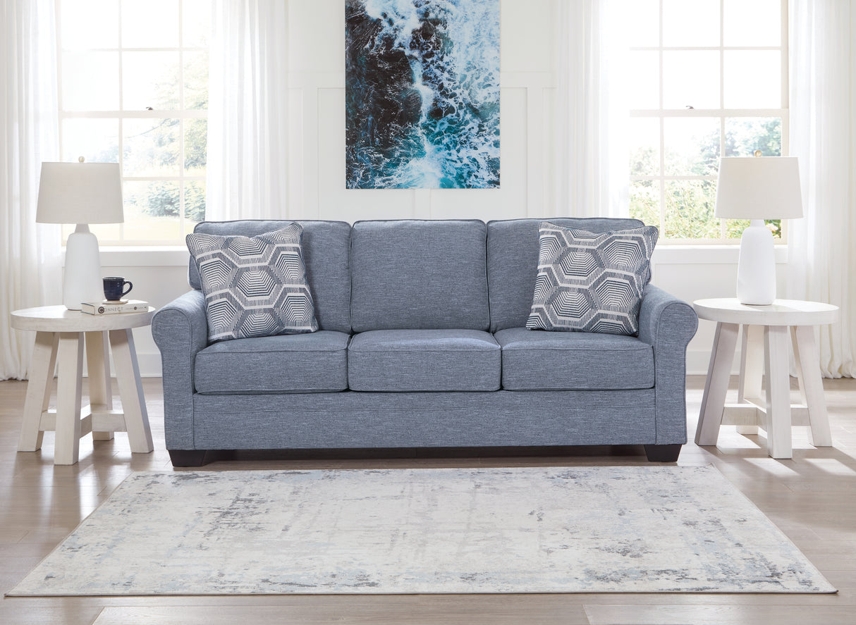 Nashville Furniture Outlets - Ashley Furniture - Carissa Manor Living Room - Sofa / Denim - 3260438