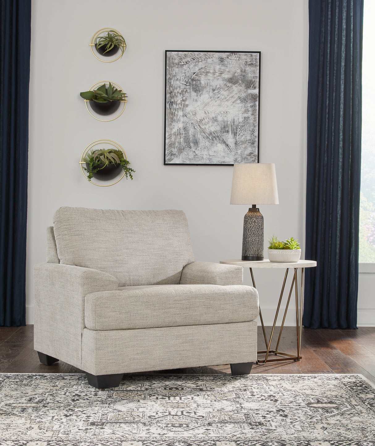 Nashville Furniture Outlets - Ashley Furniture - Vayda Living Room - Chair / Pebble - 3310420