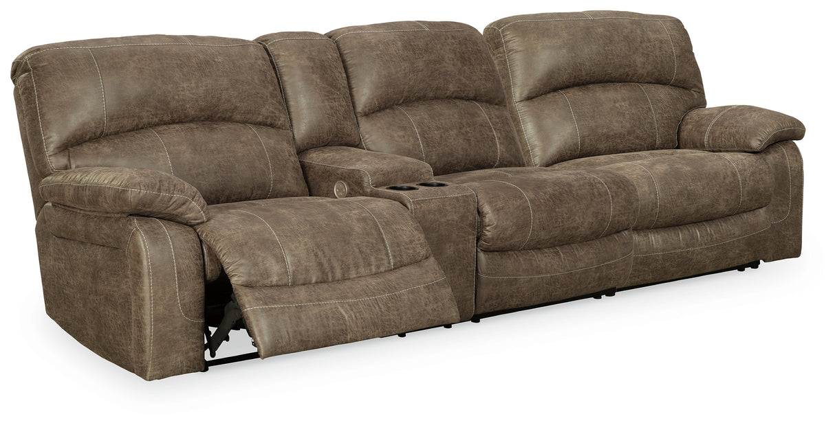 Nashville Furniture Outlets - Ashley Furniture - Segburg Sectional - 2-Piece Power Reclining Sectional Sofa / Driftwood - 34303S1