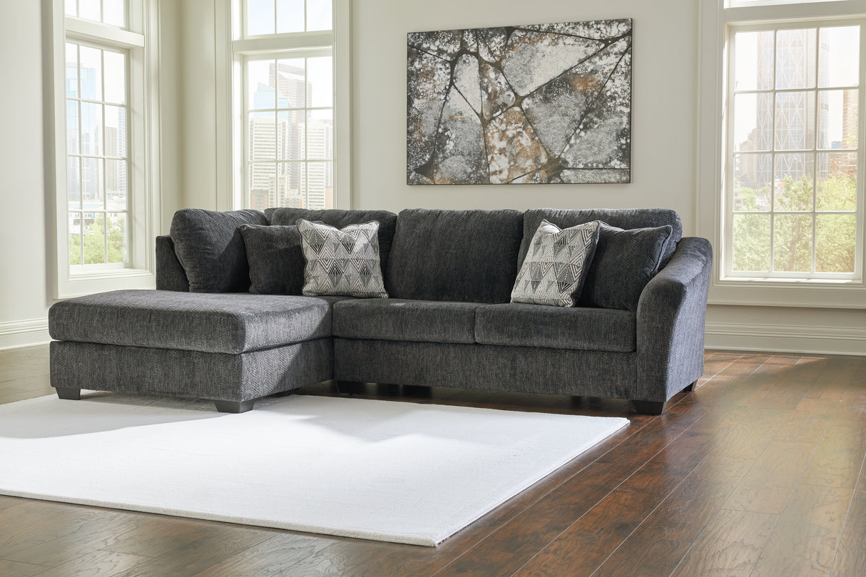 Nashville Furniture Outlets - Ashley Furniture - Biddeford Sectional - LAF 2-Piece Sectional with Chaise / Shadow - 35504S2