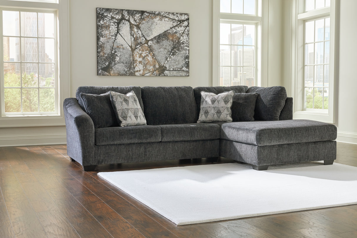 Nashville Furniture Outlets - Ashley Furniture - Biddeford Sectional - LAF 2-Piece Sectional with Chaise / Shadow - 35504S2
