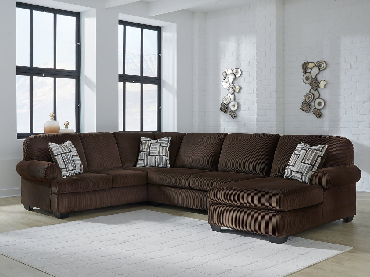 Nashville Furniture Outlets - Ashley Furniture - Kimlee Sectional - LAF 3-Piece Sectional with Chaise / Chocolate - PC35603S2